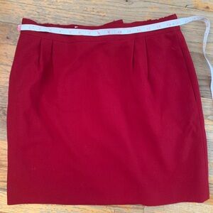 Talbots Rich Red Pencil Skirt